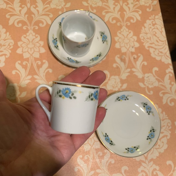 24 pc vintage china tea set miniature perfect condition still in box never used - Picture 1 of 13